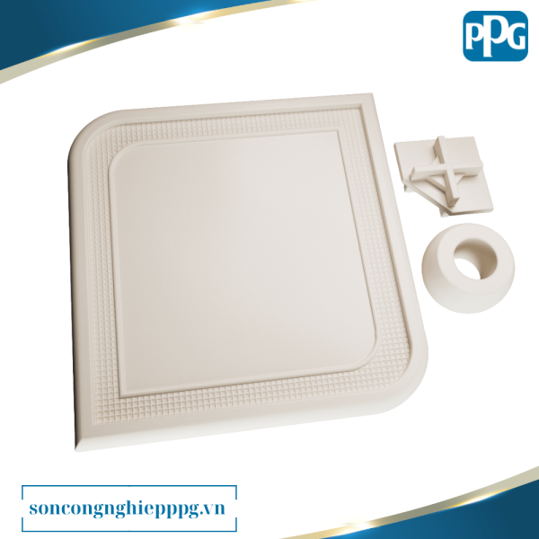 RAL 9001 Sơn bột tĩnh điện PPG ENVIROCRON™ màu Trắng bề mặt Láng độ bóng Mờ | PCTV-80454A