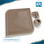 RAL 1035 Sơn bột tĩnh điện PPG ENVIROCRON™ màu Nâu bề mặt Nhăn búa độ bóng Cao | PCTV-20177
