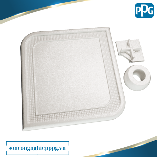 RAL 9003 Sơn bột tĩnh điện PPG ENVIROCRON™ màu Trắng bề mặt Sần cát độ bóng Mờ | PCTV-80847